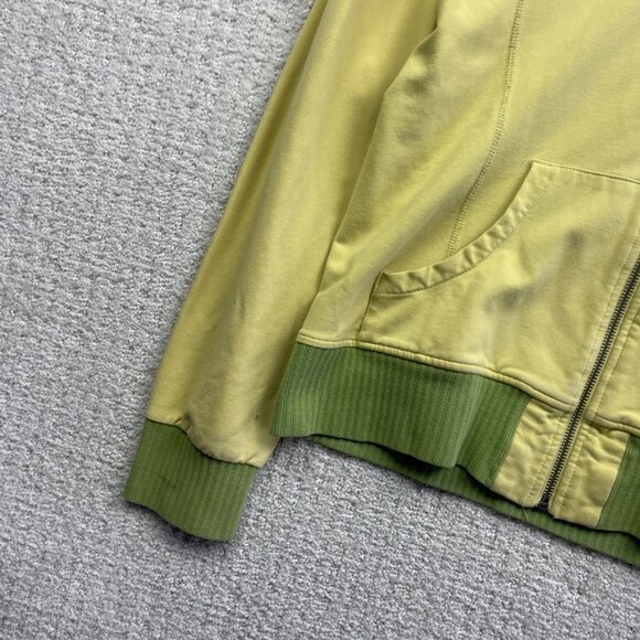 Y2K 00s Oakley Full Zip Sweatshirt Women’s Sz S Yellow / Green VTG Retro Read - Picture 3 of 16